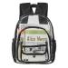 Small Clear Backpack Stadium Approved Heavy Duty Clear Mini Backpack Transparent Book bag for Concert Work Sport Games Festival