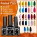 JEWHITENY 30PCS Gel Nail Polish Kit with Portable UV Light - Professional Manicure Set for Home & Salon with 27 Colors, Glossy & Matte Top Coat, Base Coat - Long-Lasting Gel Nail Polish Set - Buy Online on GoSupps.com