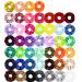 ZZICEN Satin Scrunchies Set - 50 Colors Hair Elastic Bands for Women and Girls - Buy Online on GoSupps.com