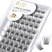 BQ lash single eyelash 72 clusters colored eyelashes individually at home cluster lashes b01 B02 black eyelashes for DIY eyelash extensions DIY eyelash bushes (FDXs C-16mm) C-16 mm B 01