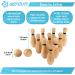 Get Out! Wooden Bowling Set - 12pc Lawn Bowling and Skittle Ball Games for Family Fun - Buy Online on GoSupps.com