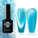 HOMOST Cat Eye Gel Nail Polish Set - 6 Sparkling Sea Blue Colors with Diamond Effect - Buy Online on GoSupps.com