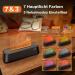 JEEBEL Aroma Diffuser with Remote Control - 7 Flame Effect 3 Fog Modes 4 Timer Settings - 200ml Essential Oil Humidifier for Bedroom & Office - 7 Colors Aromatherapy - Buy Online on GoSupps.com