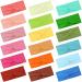 Feqo 18 pieces of frontal ligaments Elastic women hair band Width knotted headband headband turban elastic hair accessories knot chip straps for yoga sport fitness 18 colors candy color