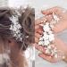 WiDream Silver Crystal Headband Flower Leaf Headpiece Wedding Hair Accessories for Bride Hair Accessories for Women and Girls