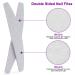 12pcs Nail File 100/180 Grit Double Sided | Professional Manicure Tools for Acrylic & Natural Nails | White Color | Nail Files & Buffers for Home and Salon - Buy Online on GoSupps.com