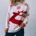 Shop Women's Christmas Snowflake Reindeer Knitting Sweater - Oversized Beige Knitwear (Sizes S-XL) - Buy Online on GoSupps.com