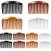 12 Pieces Plastic Side Hair Twist Comb French Twist Comb Hair Clips with Teeth for Fine Hair Accessories Women Girls, 4 Colors (23 Teeth)