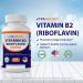 Vitamatic Vitamin B2 (Riboflavin) 250mg - 200 Capsules for Cellular Energy and Red Blood Cell Support - Buy Online on GoSupps.com