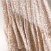Sanahy Women's Boho Floral Leopard Ruffle High Waisted Midi Skirt - Beige - Size L - Buy Online on GoSupps.com
