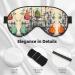 Chemistry Print Unisex Eye Mask - Soft Comfort Sleep Shade for Travel Yoga & Shift Work - Black - Buy Online on GoSupps.com