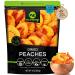 Sun Dried California Peaches - No Sugar Added | 16oz Dehydrated Fruit Snack | Vegan & Kosher - Buy Online on GoSupps.com