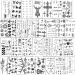 Konsait Temporary Tattoos for Women Girls Men Boys Kids(30 Sheets), Black Tiny Waterproof Temporary Tattoo Fake Tattoos Body Art Sticker Hand Neck Wrist Cover Up Set
