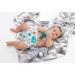 Petit Lulu Cloth Nappy Wrap | One Size (11-35.2 lbs) | Snaps | Washable Diaper Cover | Made in Europe - Turquoise Feathers - Buy Online on GoSupps.com