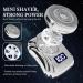 Mini-Shave Portable Electric Shaver Electric Razor for Men with LCD Display One-Button Wet and Dry Mens Razor Pocket Size Type-C Rechargeable Shaver for Travel (Silver with Cleaning Brush) - Buy Online on GoSupps.com
