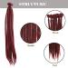 Noblife 10pcs 50cm Burgundy Dreadlock Extensions - Synthetic Crocheted Faux Locs for Men & Women - Jamaica Punk Hairstyle Accessories - Buy Online on GoSupps.com