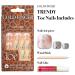GoldFinger Full Cover Press On Toe Nails Kit with Glue - Pedicure Fake Nails (Perfect Match) - Buy Online on GoSupps.com