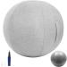 Nanspring Balance Training Exercise Ball Chair | Office & Home Stability Fitness | Ergonomic Posture Activating Ball with Handle & Cover | Light Gray 25x25 - Buy Online on GoSupps.com