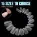 Tomicca Ballerina Short Gel Nail Tips - 150 PCS Full Cover Soft Gel Tips with Glue Set | Professional Salon Quality | 15 Sizes - Buy Online on GoSupps.com