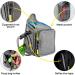 Odoland Dog Treat Pouch Bag Set - Dog Walking Bag with Water Bottle, Poop Bag Holder & Treat Bag - Pet Training Grey - Buy Online on GoSupps.com