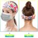Syhood 12 Pcs Nurse Button Headband for Women - Non Slip Boho Nursing Headbands with Floral Style - Ear Protection Holder for Men Women Friends - Buy Online on GoSupps.com