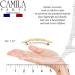 Camila Paris CP2337 French Handmade Interlock Cream & Pearl Barrettes for Girls - Strong Hold Hair Clips for Women - Made in France - Buy Online on GoSupps.com