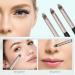 VOCOSTE 3pcs Makeup Brush Set - Highlighter Concealer & Eye Smudger Brushes | Wooden Handle Professional Makeup Tools - International Shipping Available - Buy Online on GoSupps.com