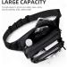 Freetoo Waterproof Belt Pocket | 6 Zip Pockets for Men & Women | Ideal for Dogs Running Hiking & Travel - Black - Buy Online on GoSupps.com