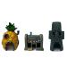 Be Sailed Spongebob Aquarium Decoration Fish Tank Ornament (3 Pack)