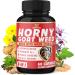 Horny Goat Weed Capsules, 14000mg Herbal Equivalent with Maca, Tribulus, Ginseng - Performance and Energy Support