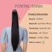 CAISHA 28 Extra Long Straight Ponytail Hairpiece | Dark Brown #2 H170 | Heat-Resistant Synthetic Fibers | Achieve Desired Look with this Stylish Hairpiece - Buy Online on GoSupps.com