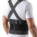 Back Brace with Suspension - Lower Back Pain Relief Products Lower Lumbar Support for Heavy Lifting Back Posture Corrector for Women and Men Gait Belt - Black Large Black Large