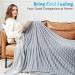 Guohaoi Cooling Throw Blanket for Hot Sleepers - Lightweight Summer Cool Blanket - 100% Oeko-Tex Certified - 50''x70'' Grey - Buy Online on GoSupps.com