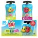 GoGo BIG squeeZ Rad Raspberry & Playful Pear 4.2 oz. (20 Pouches) - Bigger Tasty Kids Snacks Made from Raspberries and Pears - Gluten Free Snacks for Kids - Nut & Dairy Free - Vegan Snacks