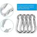 LANIAKEA 12Pcs 4inch Spring Snap Hook  M10 Stainless Steel Quick Links  3/8 inch Large Carabiner Clips Heavy Duty for Camping  Swing  Hammock  Hiking  Fishing  Gym  770LBS - Buy Online on GoSupps.com