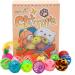 40 Count Plastic Ball Cat Toys with Bell - Assorted Colors - 10 Types - Gift Box Included - Buy Online on GoSupps.com
