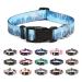 Mercano dog collar adjustable soft nylon comfort & robust patterned dog collar for small medium -sized dog puppies (m forest) m forest