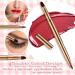WLLHYF Professional Double Sided Retractable Lip Brush - Portable Travel Lip Makeup Applicator for Women and Girls (Gold) - Buy Online on GoSupps.com