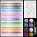 Rainbow Face Gem Stickers and Chunky Glitter Set 1 1225 Pcs 3-6mm Face Rhinestones and 8 Pots Chunky Glitter with Glue for Makeup Eyes Face Hair Body Nails Crafts and Decorations 01-Gems&Glitter Set 1