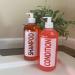 AylaMae Modern Refillable Shampoo and Conditioner Dispensers - 500ml PET Plastic Bottles with Leak Proof Pumps | Printed Labels - 16.9oz - Buy Online on GoSupps.com