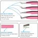 Alishba Beauty Glitter Sparkle Eyelash Extension Tweezers - Set of 4 Precision Fiber Tip Grip Japanes Stainless Steel Tweezers in Glitter Pink - Buy Online on GoSupps.com
