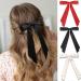 3pcs Bow Hair Clips with Long Tail Colorful Satin Bowknot Hair Clips Accessories for Girls Women Bow Claw Clip Ribbon Hair Barrettes Bow Tassel Hair Clips - Buy Online on GoSupps.com