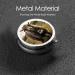 Strong Yak Portable Metal Pill Box | Round Mini 3-Compartment Design for Travel | Hinged Fastening for Small Pills - Black - Buy Online on GoSupps.com