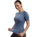 RUNNING GIRL Women's Seamless Dry-Fit Short Sleeve Workout Shirts 3-Pack - Small - Buy Online on GoSupps.com