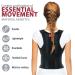 ORTONYX Comfort Posture Corrector Back Brace - Fully Adjustable for Men and Women - XX-Large - Black - Buy Online on GoSupps.com