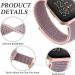 4 Pack Nylon Bands for Fitbit Versa 2 Bands/Fitbit Versa/Versa Lite/Versa SE for Women Men  Soft Breathable Sport Replacement Wristbands for Fitbit Versa 2 (4 Pack C) 001  Black Sand/Cape Code Blue/Pink Sand/Seashell - Buy Online on GoSupps.com