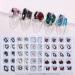 FEIlei 20Pcs Nail Jewelry Resin Nail Art Rhinestones Shiny Nail Crystals Diamond Gems - Buy Online on GoSupps.com