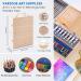 Professional Art Set 85 Piece with Wooden Easel, 2 Drawing Pads, Art Supplies in Portable Case - Painting & Drawing Kit (1 Easel, 2 Pads) - Buy Online on GoSupps.com