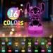 Eygerur 3D LED Stitch Night Light | 16 Colors Dimmable | USB Powered | Touch Control & Remote | Kids' Room Decoration - Buy Online on GoSupps.com