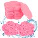 50 pieces compressed facial sponges soft cellulose face sponge removal of removal high cleaning power natural face washing sponge for peeling mask make-up removal (flowers)